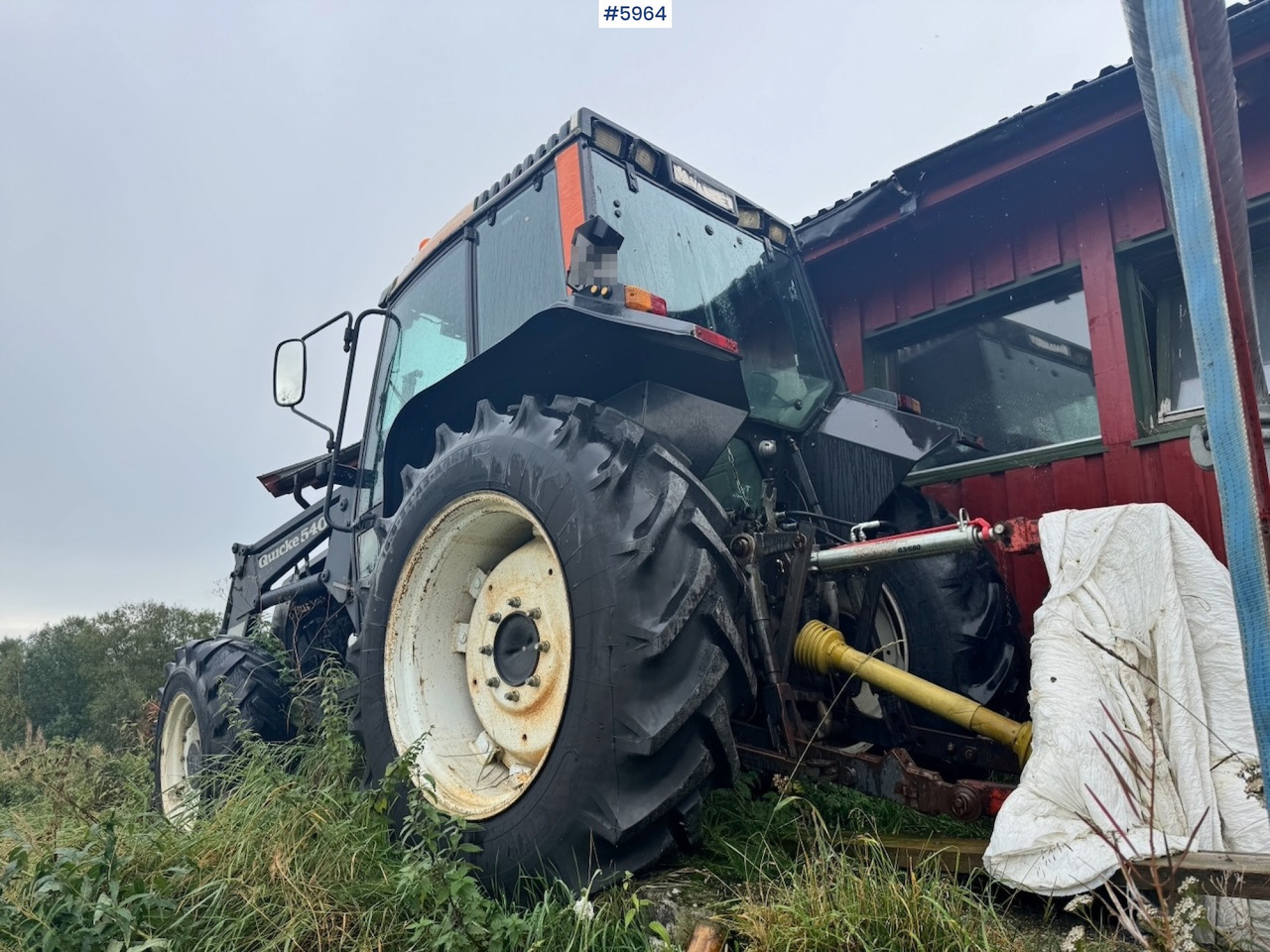 1991 Valmet 6100 Turbo with front loader and bucket - Tractor: afbeelding 2 1991 Valmet 6100 Turbo with front loader and bucket - Tractor: afbeelding 2