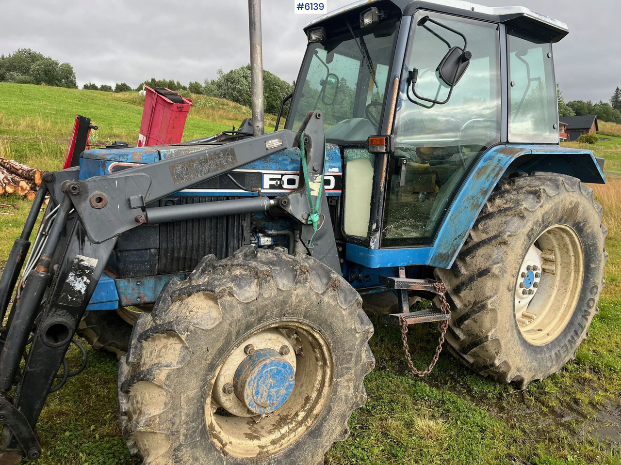 1992 Ford 5640 w/ Trima front loader - Tractor: afbeelding 1 1992 Ford 5640 w/ Trima front loader - Tractor: afbeelding 1