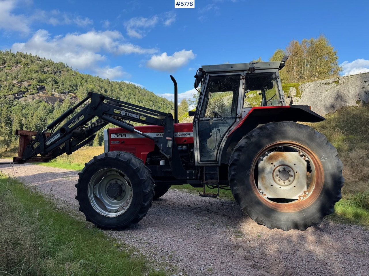 1995 Massey Ferguson 399 w/ front loader. - Tractor: afbeelding 5 1995 Massey Ferguson 399 w/ front loader. - Tractor: afbeelding 5