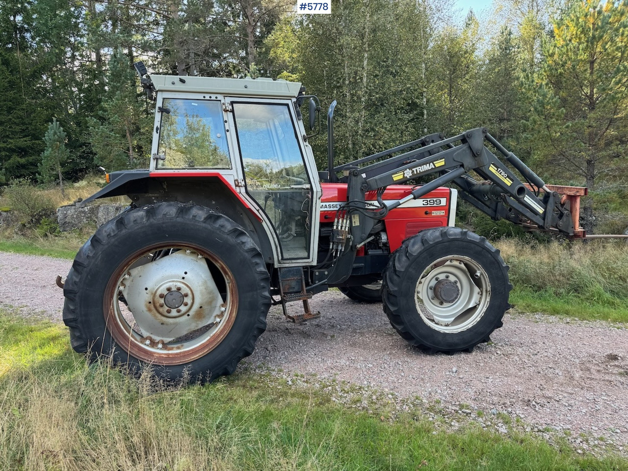 1995 Massey Ferguson 399 w/ front loader. - Tractor: afbeelding 2 1995 Massey Ferguson 399 w/ front loader. - Tractor: afbeelding 2