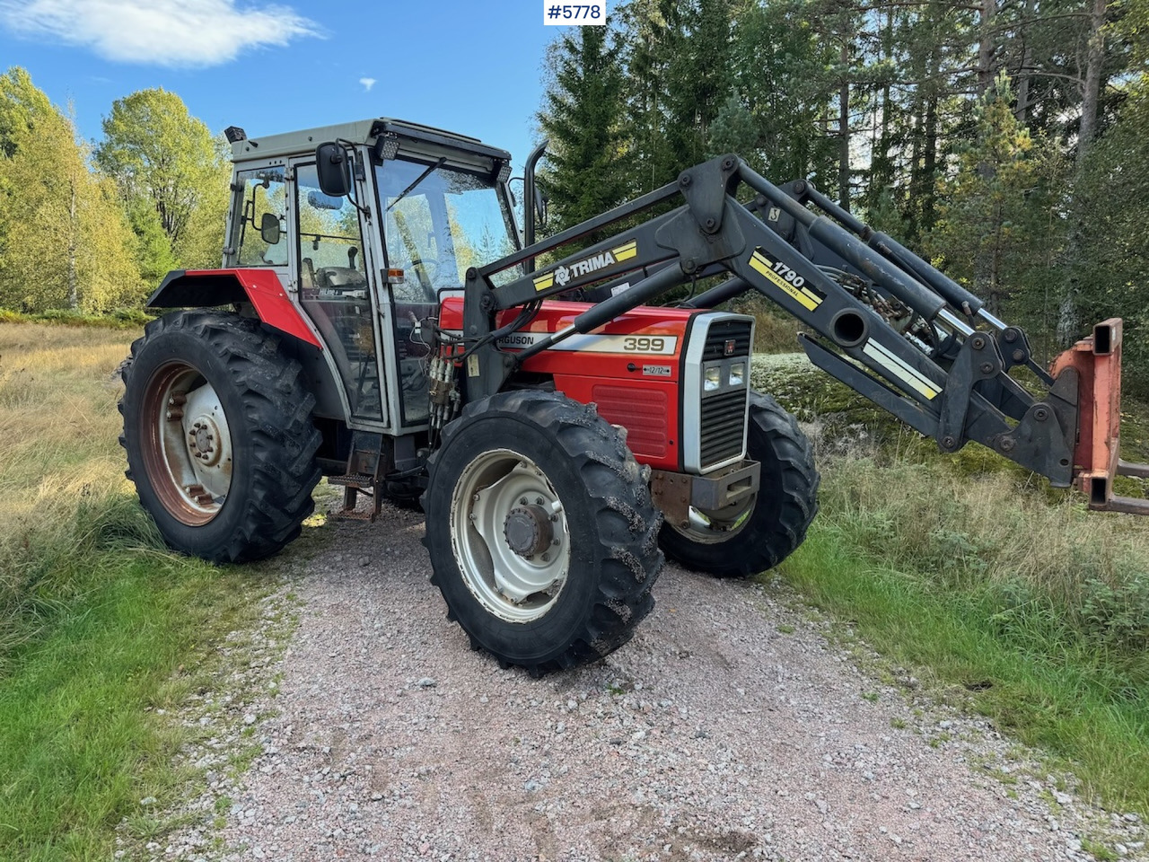 1995 Massey Ferguson 399 w/ front loader. - Tractor: afbeelding 1 1995 Massey Ferguson 399 w/ front loader. - Tractor: afbeelding 1