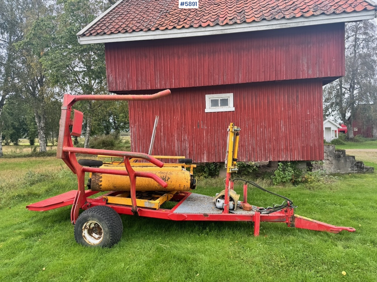 1997 Tellefsdal AW4000 round bale wrapper - Hooi-/ Voedermachine: afbeelding 2 1997 Tellefsdal AW4000 round bale wrapper - Hooi-/ Voedermachine: afbeelding 2