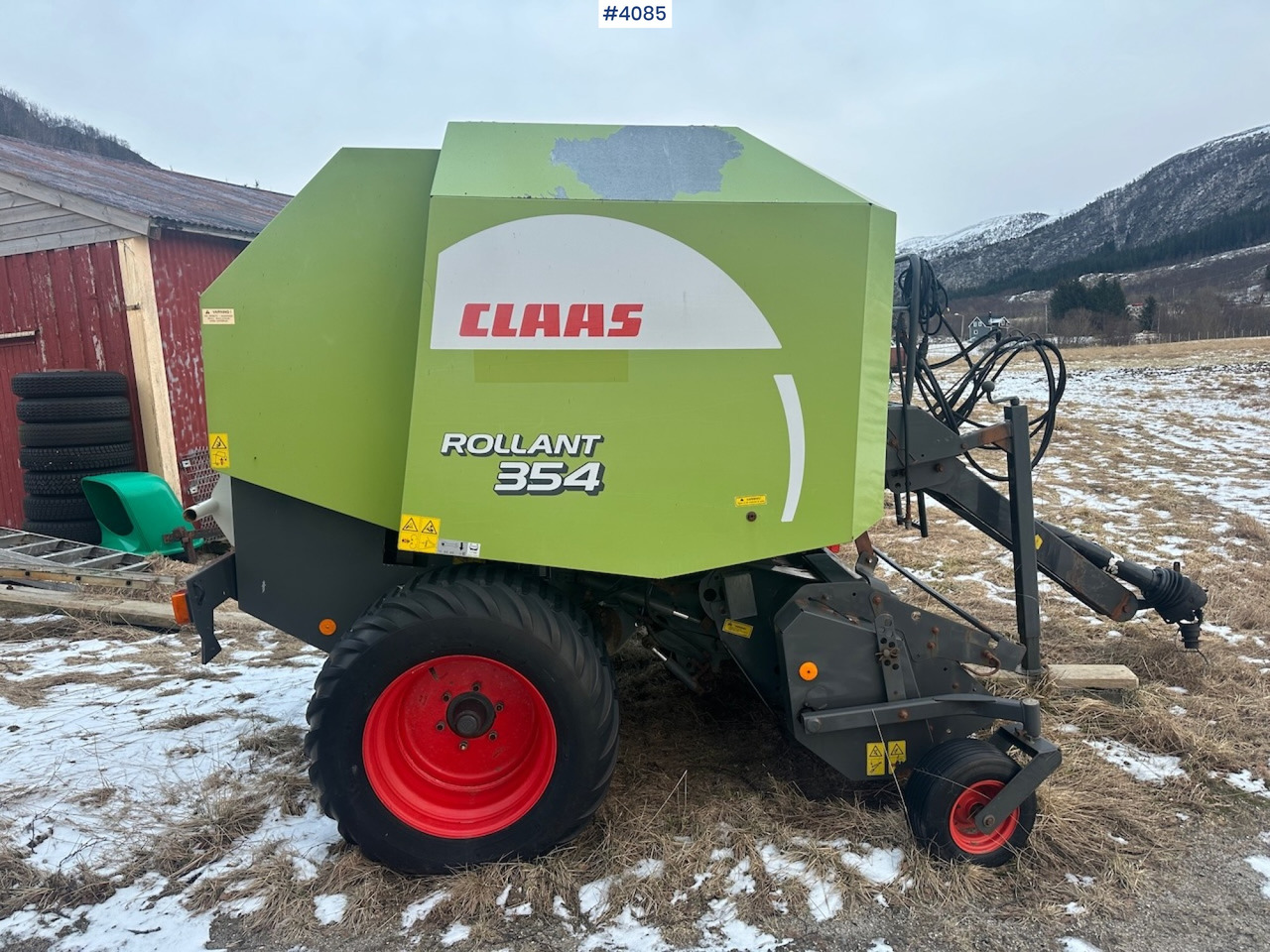 Hooi-/ Voedermachine 2008 Claas Rollant 354 Rotocut round baler. small repair object: afbeelding 9 Hooi-/ Voedermachine 2008 Claas Rollant 354 Rotocut round baler. small repair object: afbeelding 9