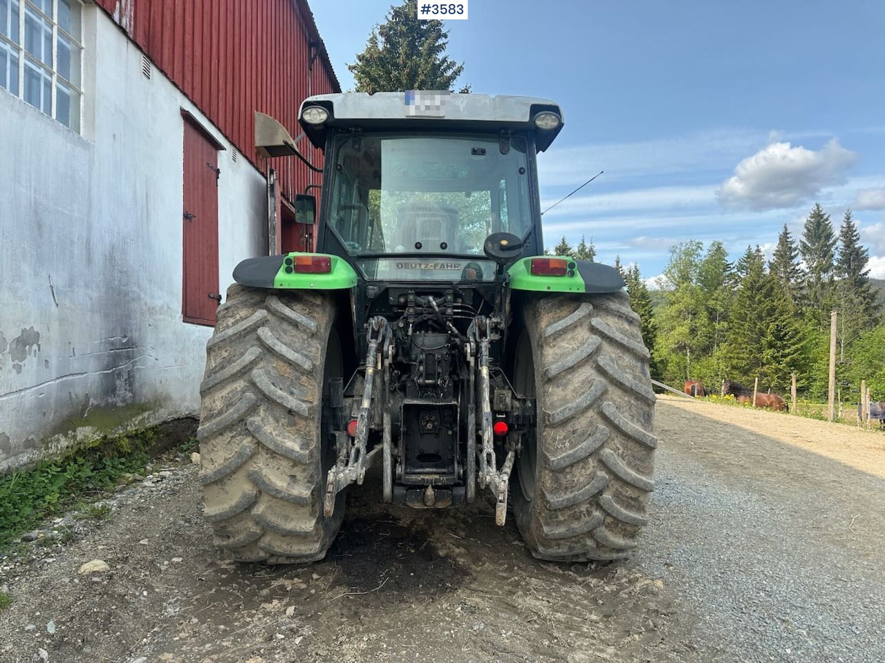 2008 Deutz-Fahr Agrofarm 100 traktor w/ Trima Front loader. See hours! - Tractor: afbeelding 4 2008 Deutz-Fahr Agrofarm 100 traktor w/ Trima Front loader. See hours! - Tractor: afbeelding 4