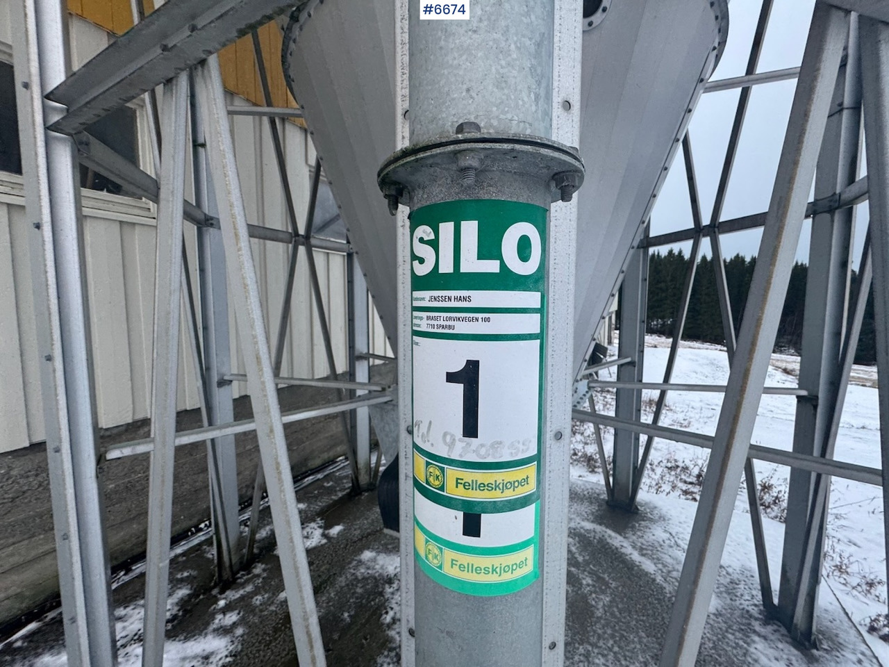 Veeteelt materiaal 2010 Mafa Outdoor silo w/ level switch and inlet screw: afbeelding 11