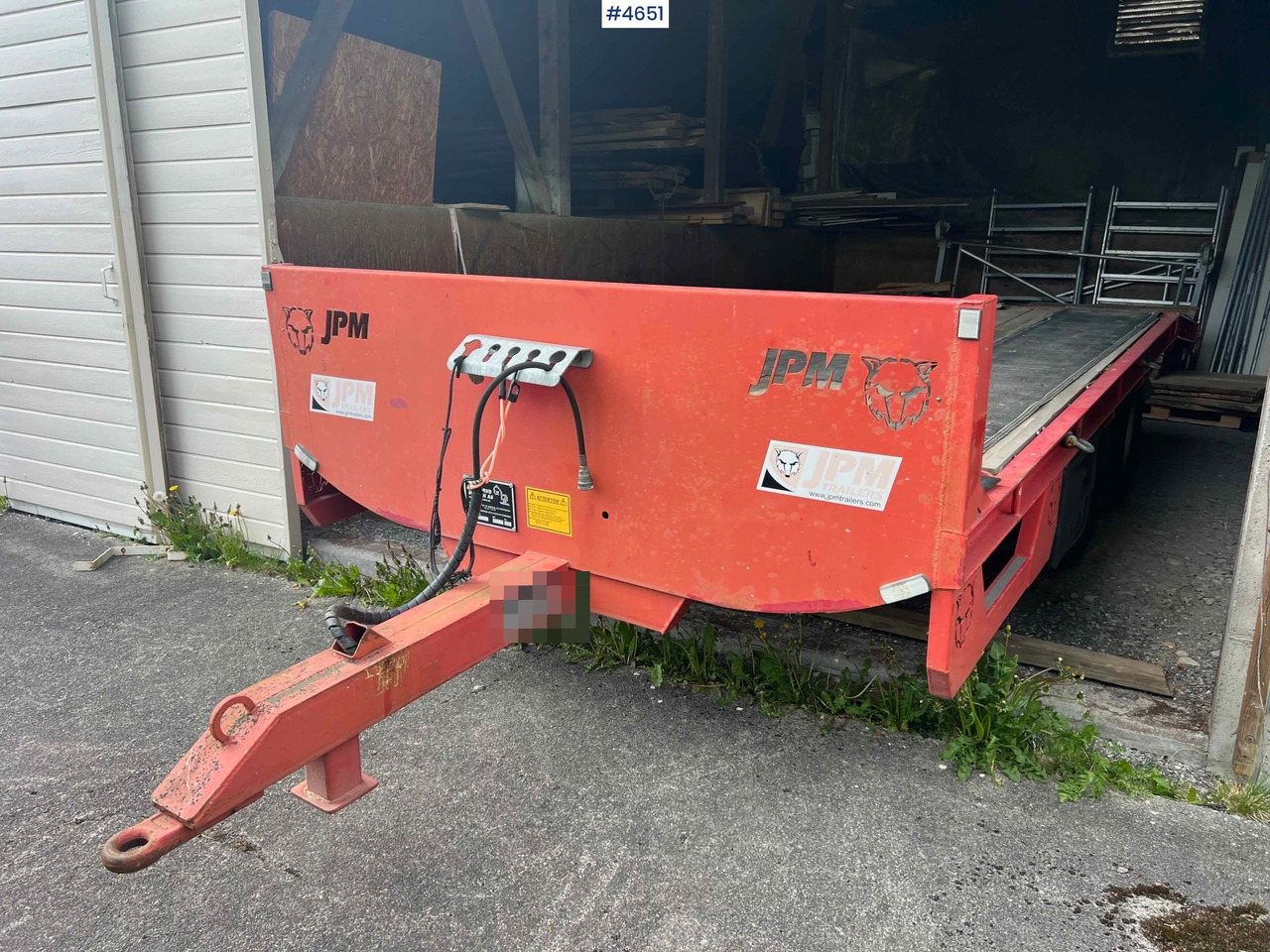 2012 2 axle JPM Machine trailer - Dieplader aanhangwagen: afbeelding 2 2012 2 axle JPM Machine trailer - Dieplader aanhangwagen: afbeelding 2