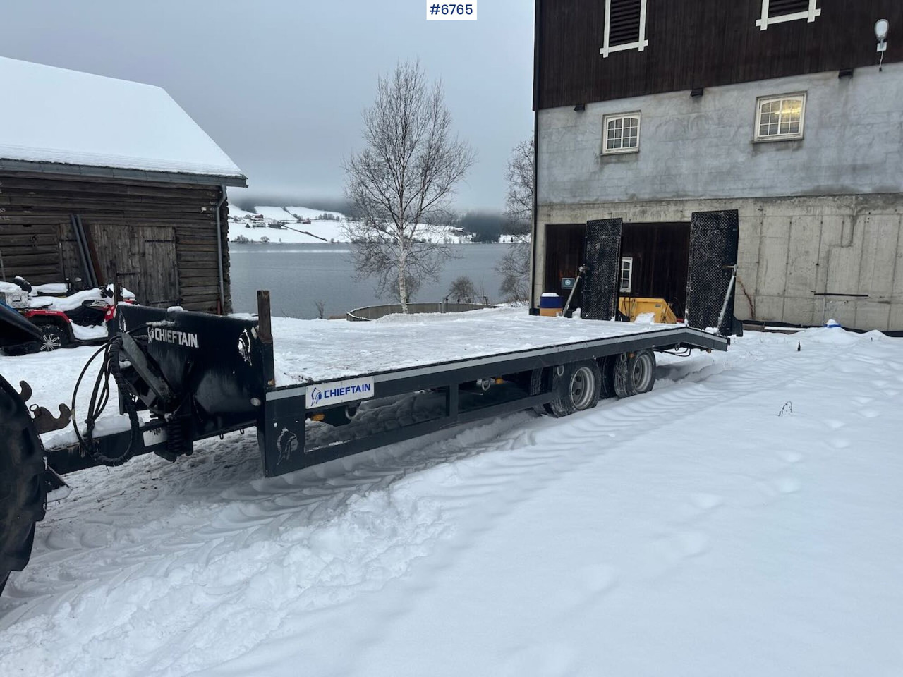 2019 Chieftain 2 axle machine trolley w/ light chains. - Landbouwaanhanger: afbeelding 1 2019 Chieftain 2 axle machine trolley w/ light chains. - Landbouwaanhanger: afbeelding 1