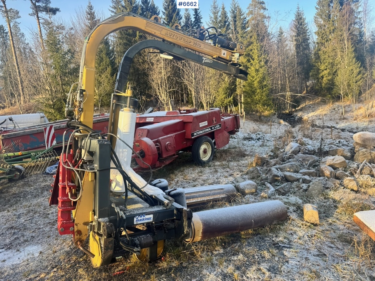 Approx. 2006 Tanco 1510 Round Bale Wrapper. - Hooi-/ Voedermachine: afbeelding 2 Approx. 2006 Tanco 1510 Round Bale Wrapper. - Hooi-/ Voedermachine: afbeelding 2