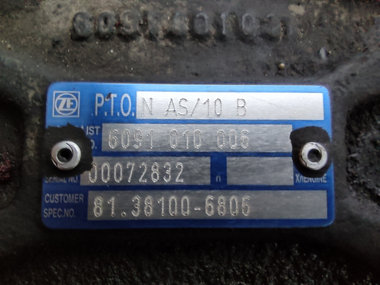 ZF AS-Tronic Traxon P.T.O. N AS/10 B - Versnellingsbak en onderdelen: afbeelding 4 ZF AS-Tronic Traxon P.T.O. N AS/10 B - Versnellingsbak en onderdelen: afbeelding 4