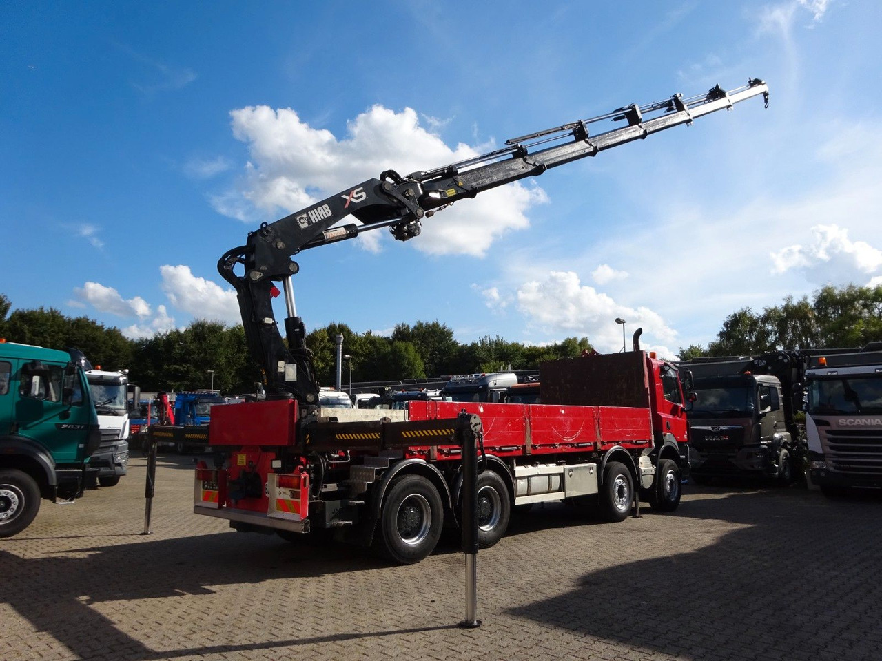 DAF 85.410 Pritsche + HIAB 322E6 Kran 8x4 - Kraanwagen: afbeelding 4 DAF 85.410 Pritsche + HIAB 322E6 Kran 8x4 - Kraanwagen: afbeelding 4