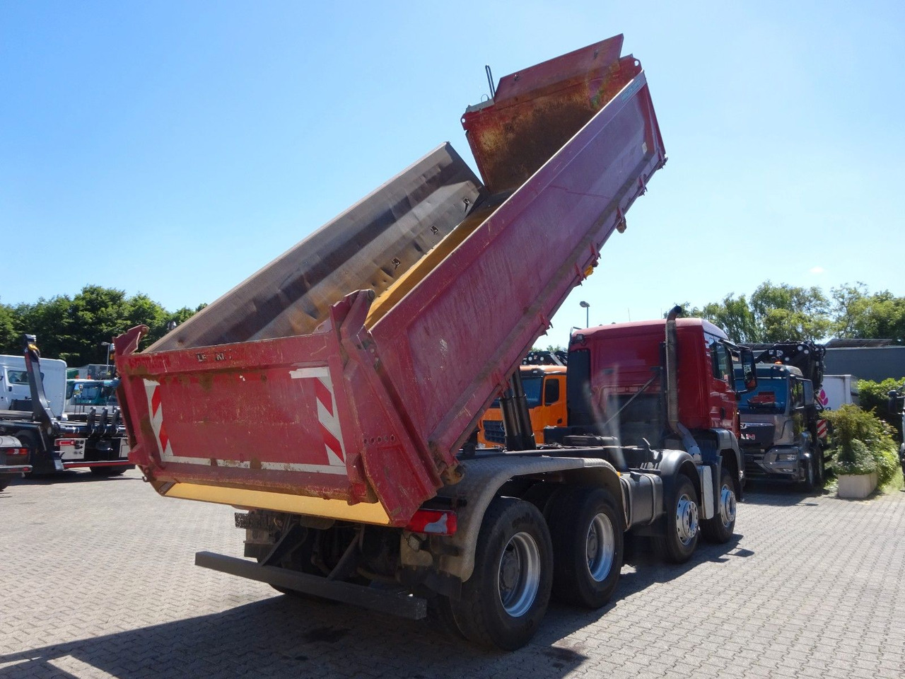 Kipper vrachtwagen MAN 35.480 TGS MEILLER 3Skipper + Bordmatik: afbeelding 10