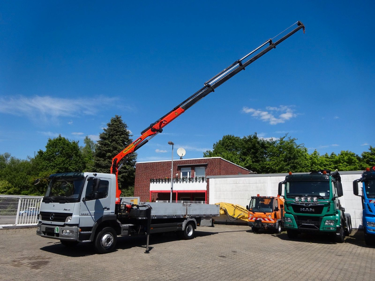 Mercedes-Benz 1222 Atego mit Palfinger PK8501 Kran 4x2 - Vrachtwagen met open laadbak, Kraanwagen: afbeelding 2 Mercedes-Benz 1222 Atego mit Palfinger PK8501 Kran 4x2 - Vrachtwagen met open laadbak, Kraanwagen: afbeelding 2