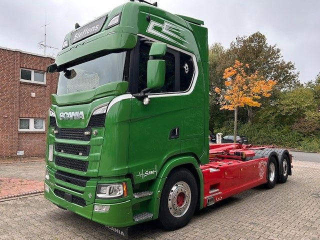 Scania S580 V8 MEILLER Abroller  mit Lift+Lenkachse 6x2 - Haakarmsysteem vrachtwagen: afbeelding 1 Scania S580 V8 MEILLER Abroller  mit Lift+Lenkachse 6x2 - Haakarmsysteem vrachtwagen: afbeelding 1
