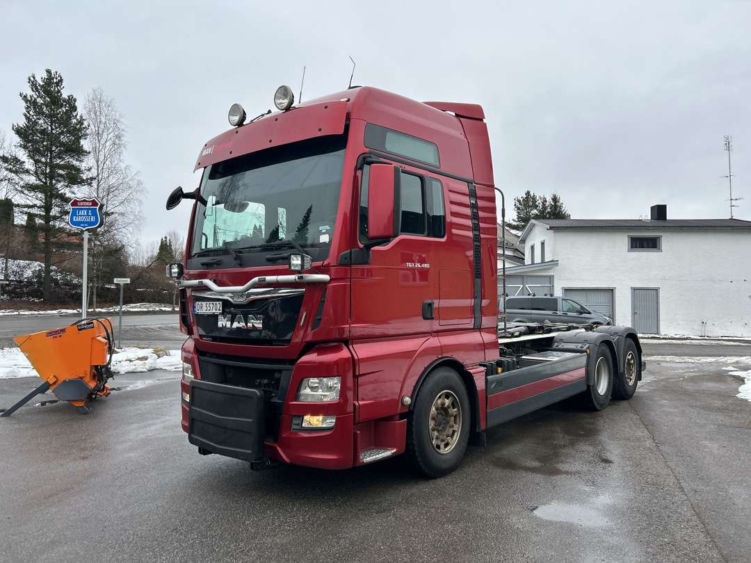 2014 MAN TGX 26.480 Krokbil EU-godkjent Euroklasse 6T - Haakarmsysteem vrachtwagen: afbeelding 1 2014 MAN TGX 26.480 Krokbil EU-godkjent Euroklasse 6T - Haakarmsysteem vrachtwagen: afbeelding 1