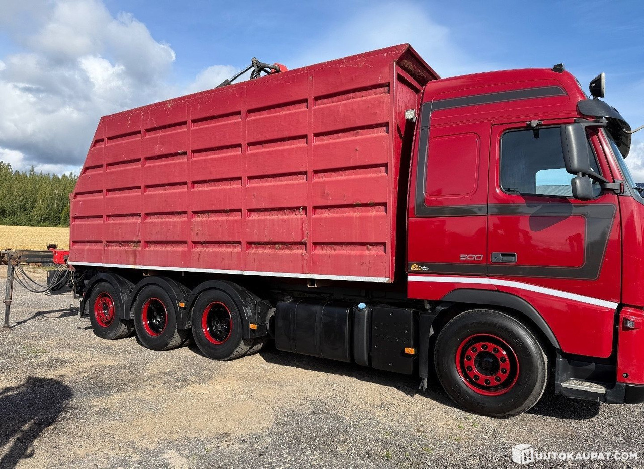 Volvo FH500, Brushwood truck, 2011, Lahti - Vrachtwagen met open laadbak, Kraanwagen: afbeelding 3 Volvo FH500, Brushwood truck, 2011, Lahti - Vrachtwagen met open laadbak, Kraanwagen: afbeelding 3