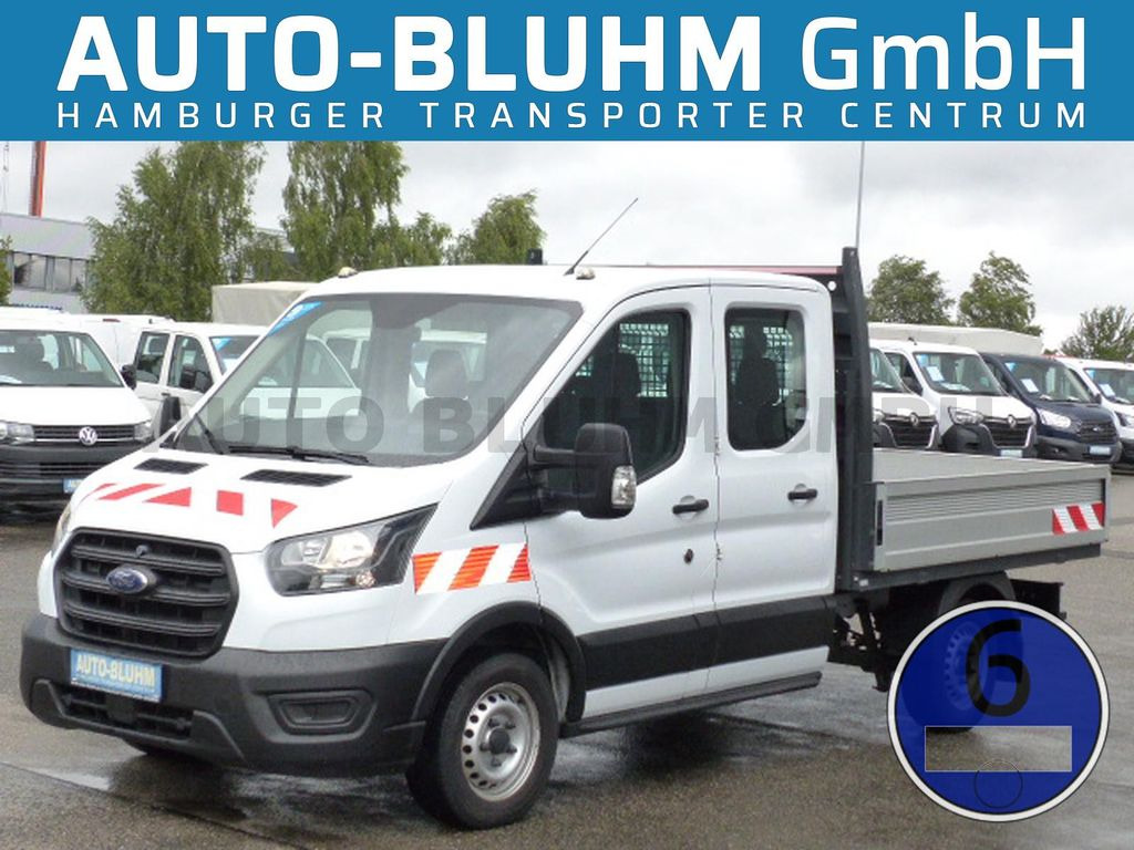 Bestelwagen met open laadbak, Bestelwagen met dubbele cabine Ford Transit 310-EB Doka L2 + AHK 2.5T Klima 7-Sitze: afbeelding 1