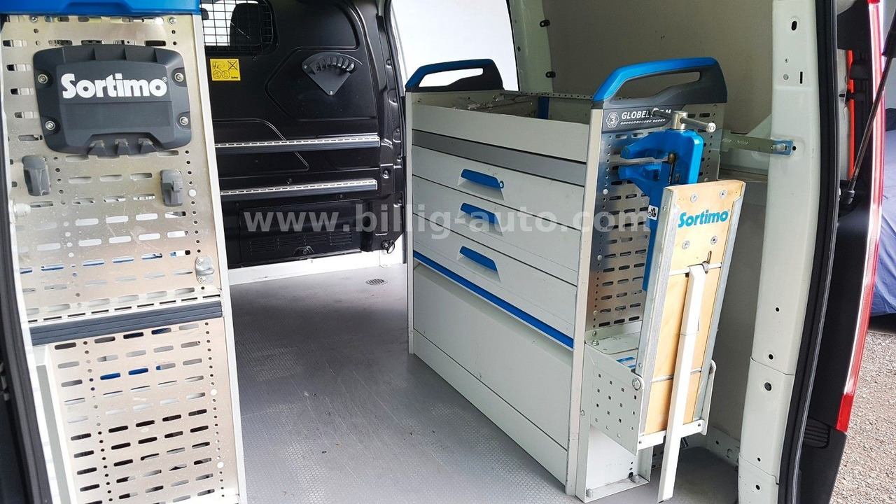 Kleine bestelwagen Ford Transit Custom Sortimo Werkstatt 1.Hd Scheckheft: afbeelding 16