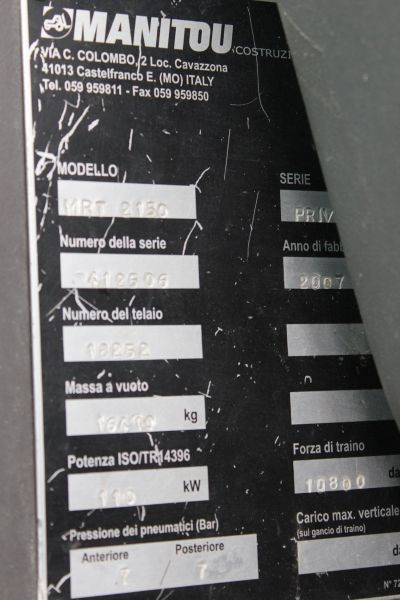 Verreiker Ładowarka 4x4 obrotowa teleskopowa Manitou MRT 2150 Privilege: afbeelding 16