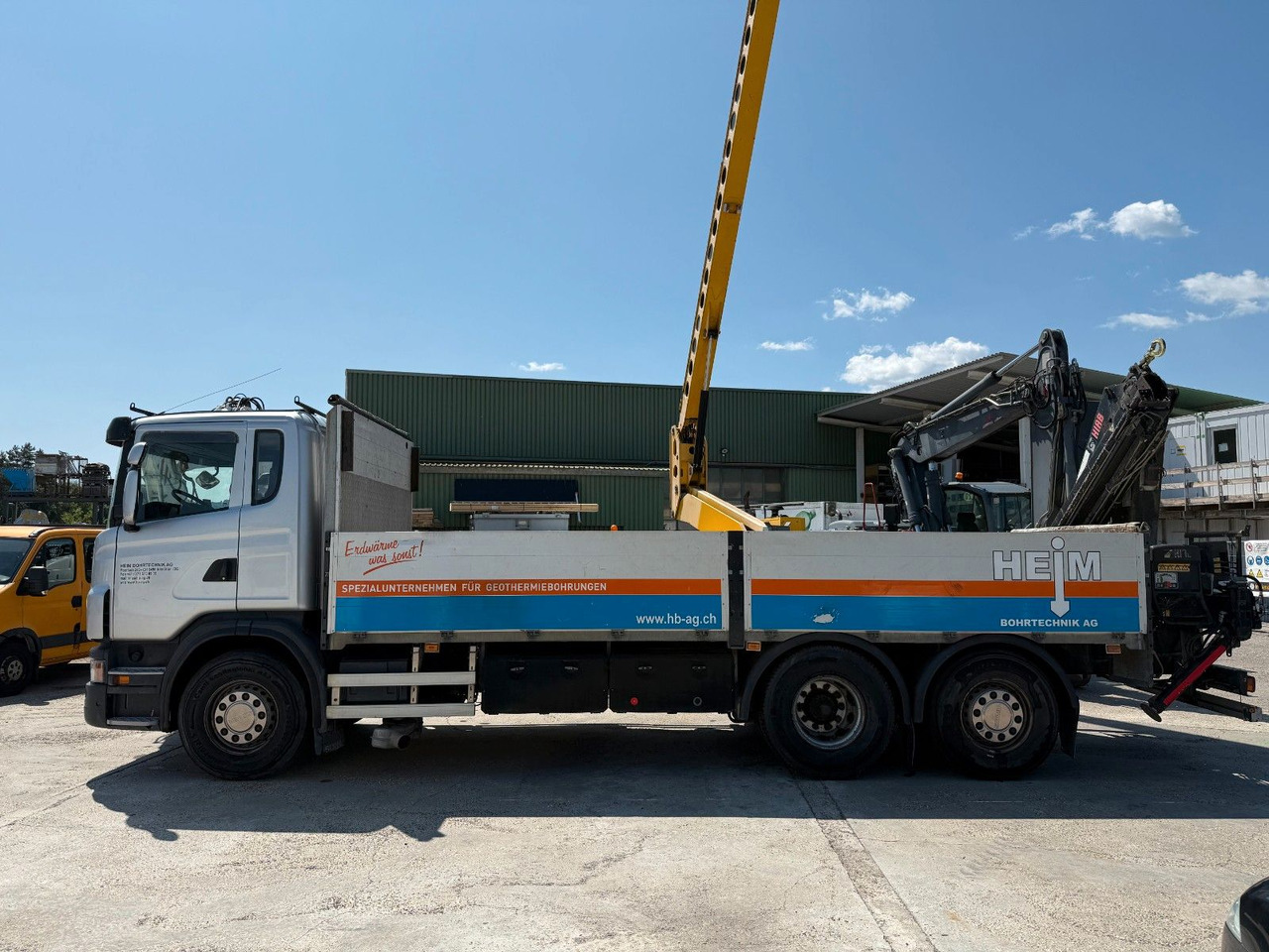 Scania G440 Brücke mit Ladekran - Vrachtwagen met open laadbak, Kraanwagen: afbeelding 1 Scania G440 Brücke mit Ladekran - Vrachtwagen met open laadbak, Kraanwagen: afbeelding 1