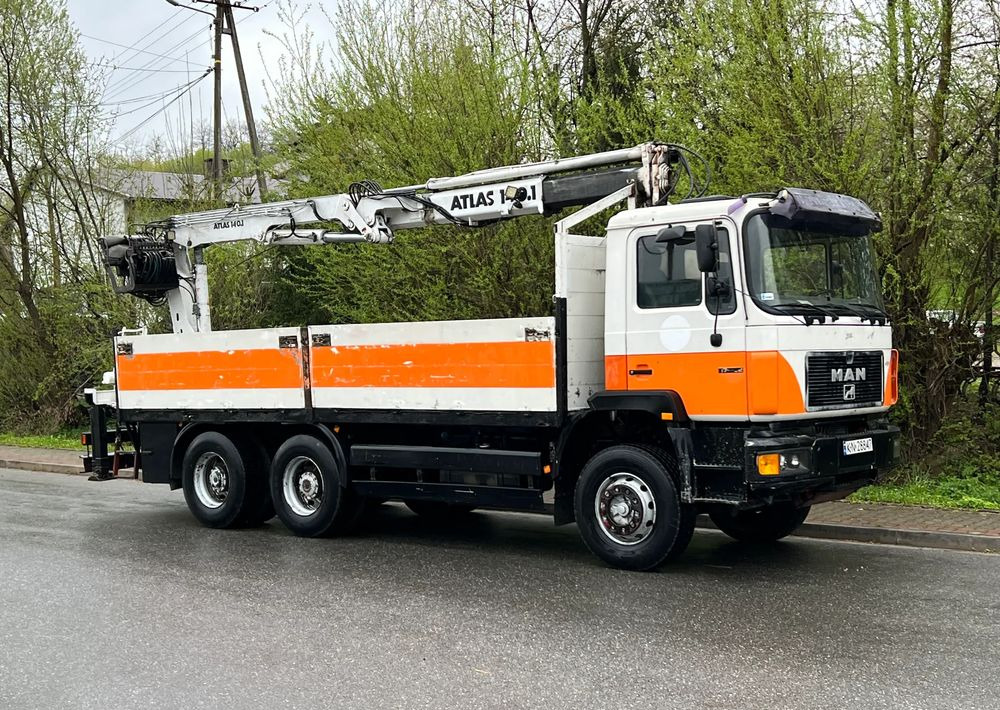 MAN * 27-322 MAN 6x4 * HDS ATLAS 140 * - Kraanwagen, Vrachtwagen met open laadbak: afbeelding 2 MAN * 27-322 MAN 6x4 * HDS ATLAS 140 * - Kraanwagen, Vrachtwagen met open laadbak: afbeelding 2