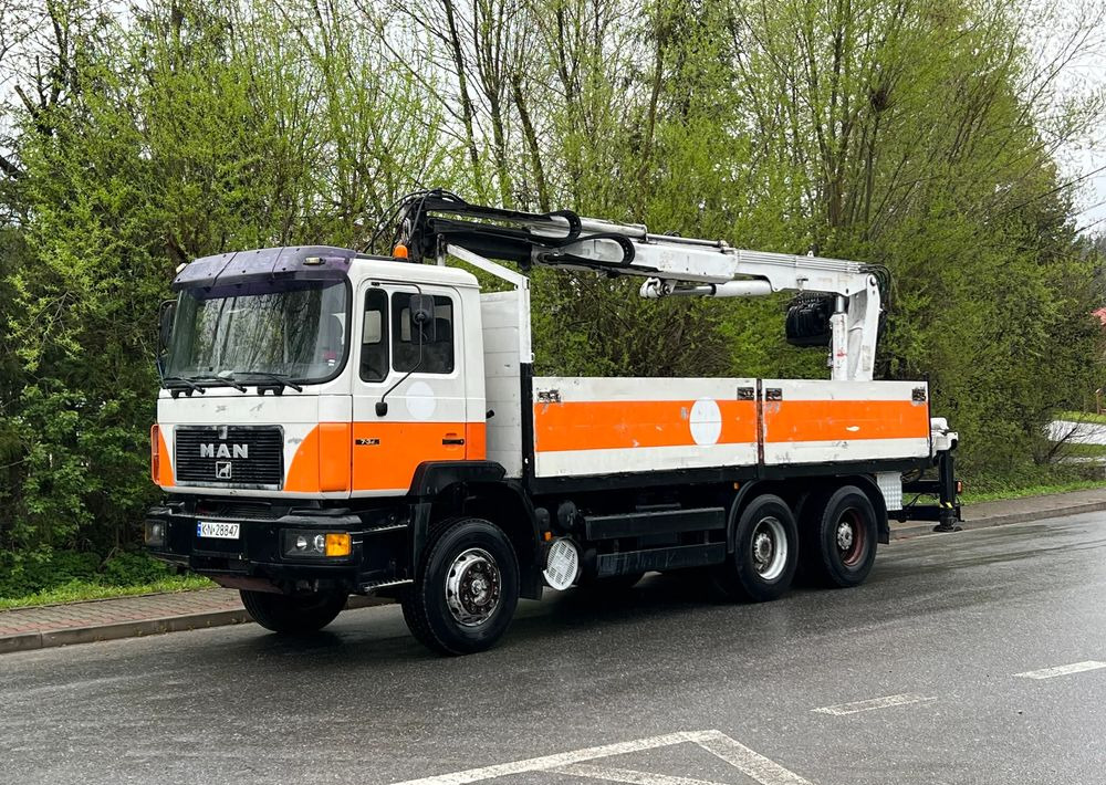 MAN * 27-322 MAN 6x4 * HDS ATLAS 140 * - Vrachtwagen met open laadbak, Kraanwagen: afbeelding 1 MAN * 27-322 MAN 6x4 * HDS ATLAS 140 * - Vrachtwagen met open laadbak, Kraanwagen: afbeelding 1