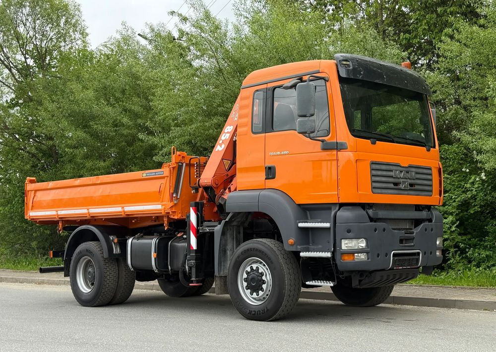 MAN * MAN 18 480 * KIPER WYWROTKA * 4x4 * HDS ATLAS 85* STAN BARDZO DOBRY * Sprowadzony - Kipper vrachtwagen: afbeelding 2 MAN * MAN 18 480 * KIPER WYWROTKA * 4x4 * HDS ATLAS 85* STAN BARDZO DOBRY * Sprowadzony - Kipper vrachtwagen: afbeelding 2