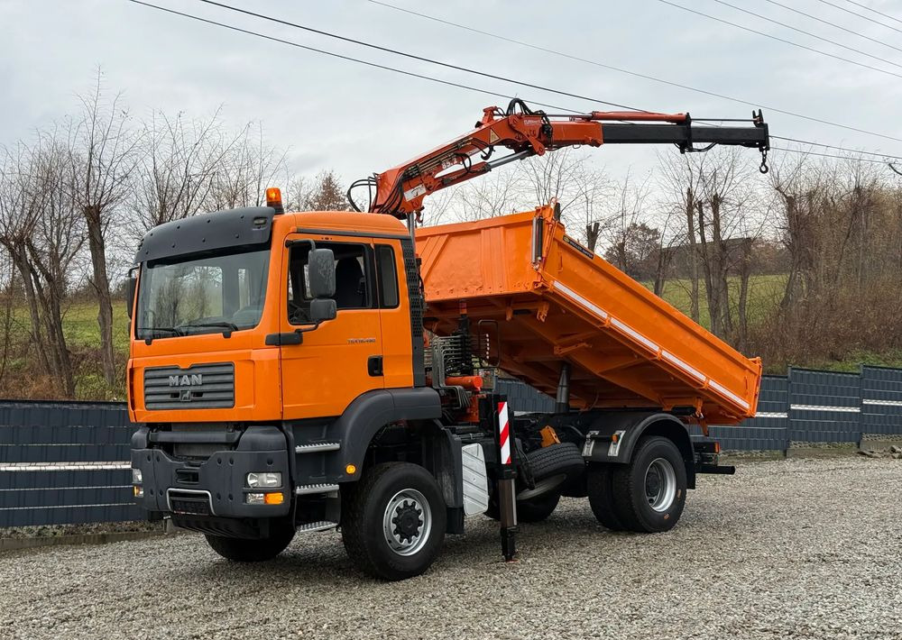 MAN * MAN 18 480 * KIPER WYWROTKA * 4x4 * HDS ATLAS 85* STAN BARDZO DOBRY * Sprowadzony - Kipper vrachtwagen: afbeelding 1 MAN * MAN 18 480 * KIPER WYWROTKA * 4x4 * HDS ATLAS 85* STAN BARDZO DOBRY * Sprowadzony - Kipper vrachtwagen: afbeelding 1