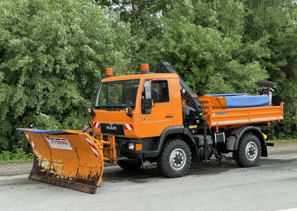 MAN * MAN LE 10.220 *Kiper Wywrotka * 4x4 * Pług Piaskarka * Zimowe Utrzymanie * Sprowadzony * HDS MKG * - Kipper vrachtwagen: afbeelding 1 MAN * MAN LE 10.220 *Kiper Wywrotka * 4x4 * Pług Piaskarka * Zimowe Utrzymanie * Sprowadzony * HDS MKG * - Kipper vrachtwagen: afbeelding 1