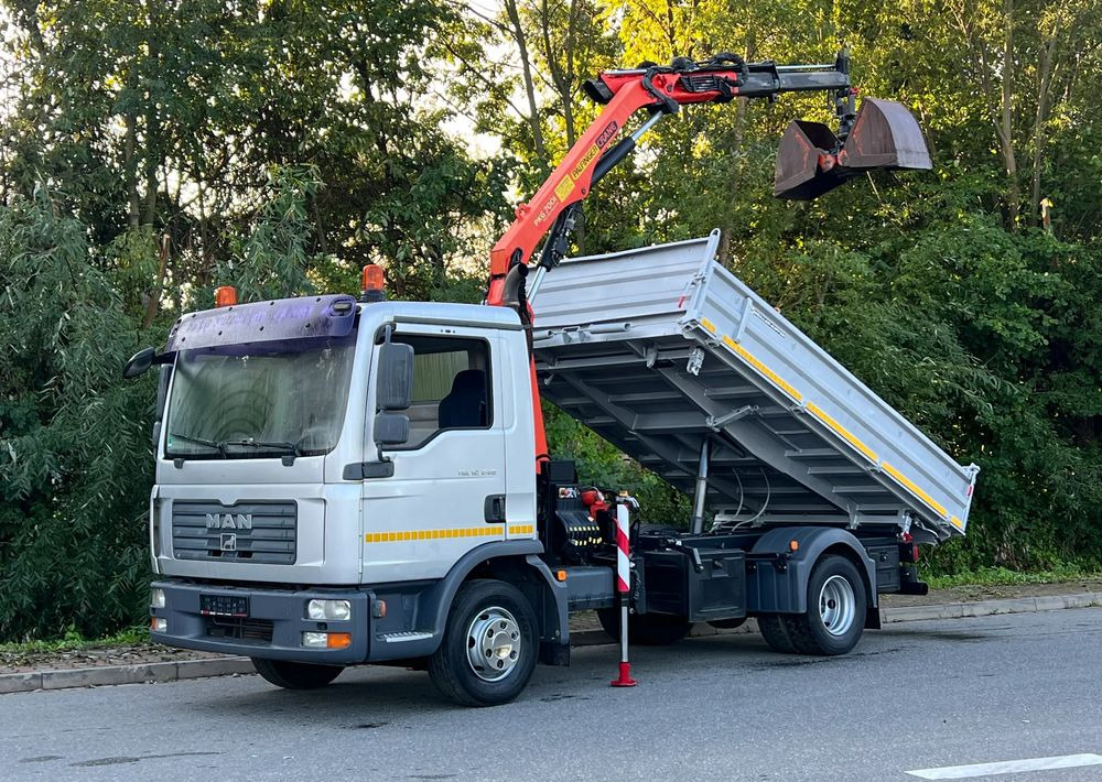 MAN MAN TGL 12-240 Kiper Wywrotka 4x2 Kran PALFINGER PK 12500 BARDZO DOBRY STAN - Kipper vrachtwagen: afbeelding 1 MAN MAN TGL 12-240 Kiper Wywrotka 4x2 Kran PALFINGER PK 12500 BARDZO DOBRY STAN - Kipper vrachtwagen: afbeelding 1