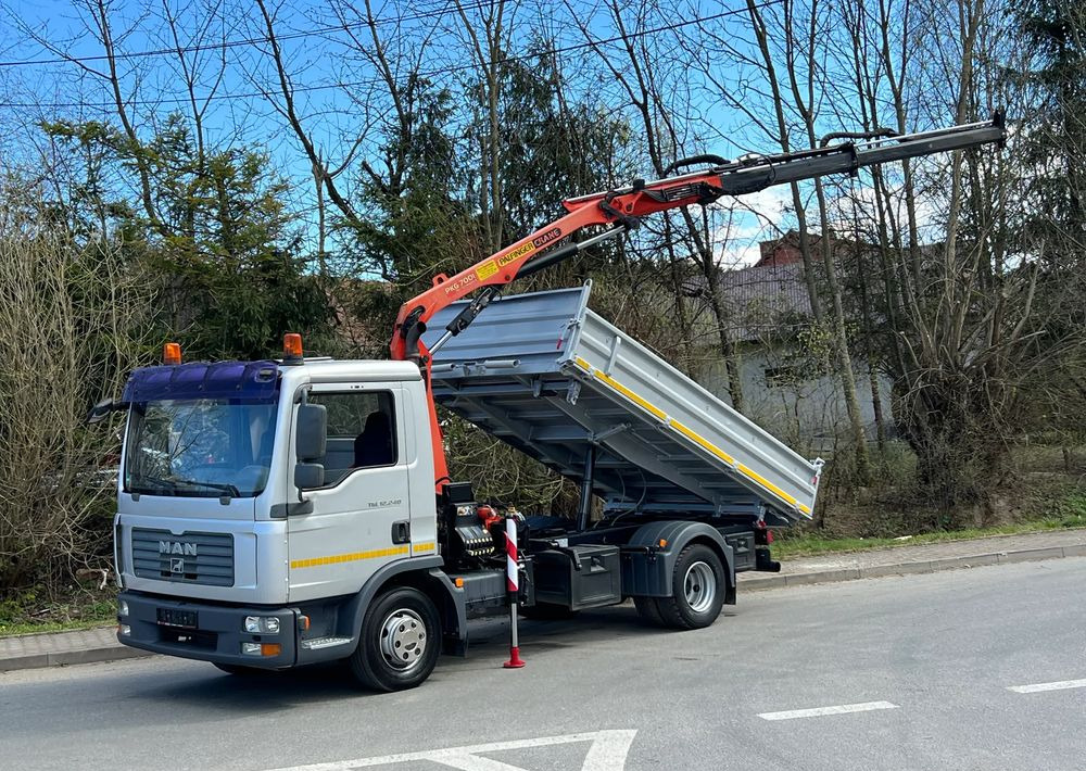 MAN MAN TGL 12-240 Kiper Wywrotka 4x2 Kran PALFINGER PK 12500 BARDZO DOBRY STAN - Kipper vrachtwagen: afbeelding 1 MAN MAN TGL 12-240 Kiper Wywrotka 4x2 Kran PALFINGER PK 12500 BARDZO DOBRY STAN - Kipper vrachtwagen: afbeelding 1