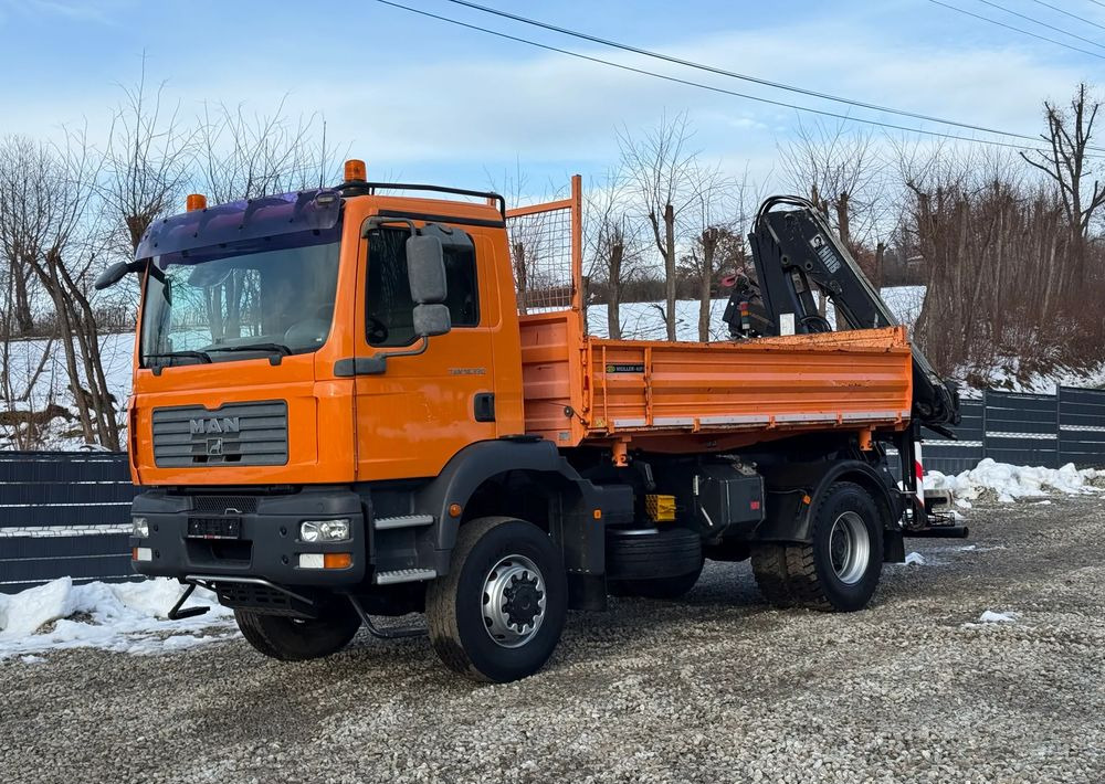 MAN * TGM 18-330 MAN 4x4 HDS Hiab 122 * Kiper Wywrotka * Bardzo Dobry Stan - Kipper vrachtwagen: afbeelding 2 MAN * TGM 18-330 MAN 4x4 HDS Hiab 122 * Kiper Wywrotka * Bardzo Dobry Stan - Kipper vrachtwagen: afbeelding 2