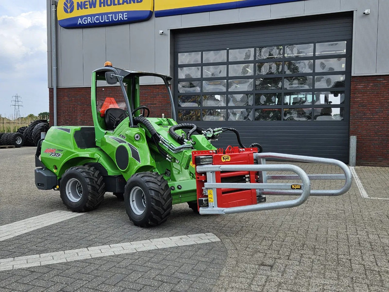 Avant Mini-shovel 735i Rental met Kemp balenklem - Compacte rupslader: afbeelding 1 Avant Mini-shovel 735i Rental met Kemp balenklem - Compacte rupslader: afbeelding 1