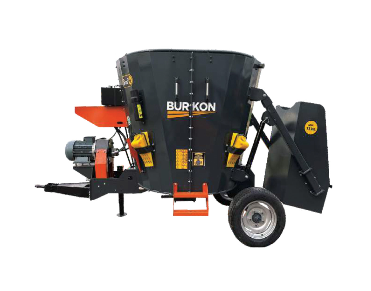 Burkon 3m3 Çekilir (380V) Dikey Yem Karma Makinesi ( BK-F300 ) - Voermengwagen: afbeelding 2 Burkon 3m3 Çekilir (380V) Dikey Yem Karma Makinesi ( BK-F300 ) - Voermengwagen: afbeelding 2