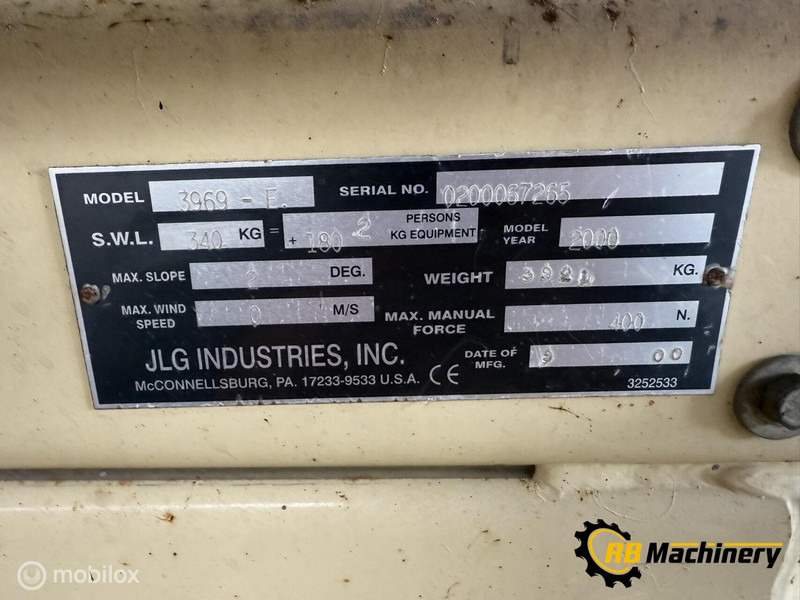 Onbekend merken JLG 3969 - Schaarlift: afbeelding 4 Onbekend merken JLG 3969 - Schaarlift: afbeelding 4