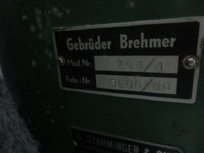 GEBRÜDER BREHMER 703/1 - Drukmachine: afbeelding 4 GEBRÜDER BREHMER 703/1 - Drukmachine: afbeelding 4