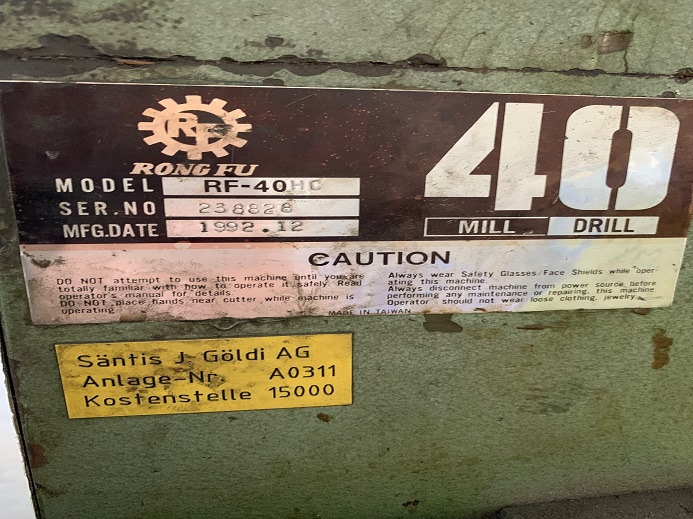 STÄNDERBOHRMASCHINE RF-40HC - Drukmachine: afbeelding 4 STÄNDERBOHRMASCHINE RF-40HC - Drukmachine: afbeelding 4