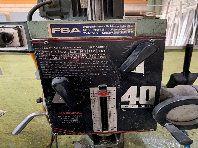 STÄNDERBOHRMASCHINE RF-40HC - Drukmachine: afbeelding 3 STÄNDERBOHRMASCHINE RF-40HC - Drukmachine: afbeelding 3