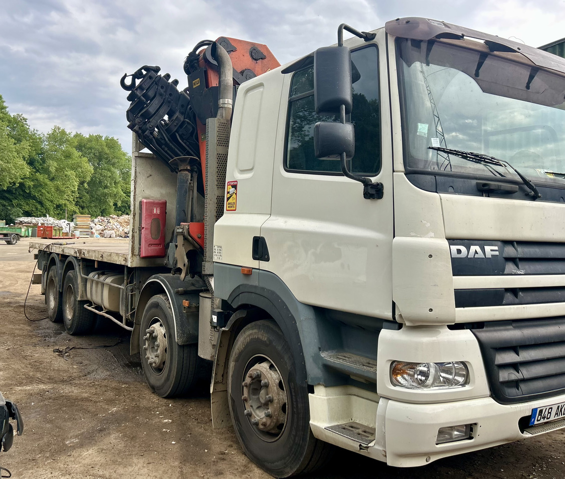 DAF Cf85 380 8x4 plateau grue Palfinger pk44002 - Vrachtwagen met open laadbak, Kraanwagen: afbeelding 2 DAF Cf85 380 8x4 plateau grue Palfinger pk44002 - Vrachtwagen met open laadbak, Kraanwagen: afbeelding 2