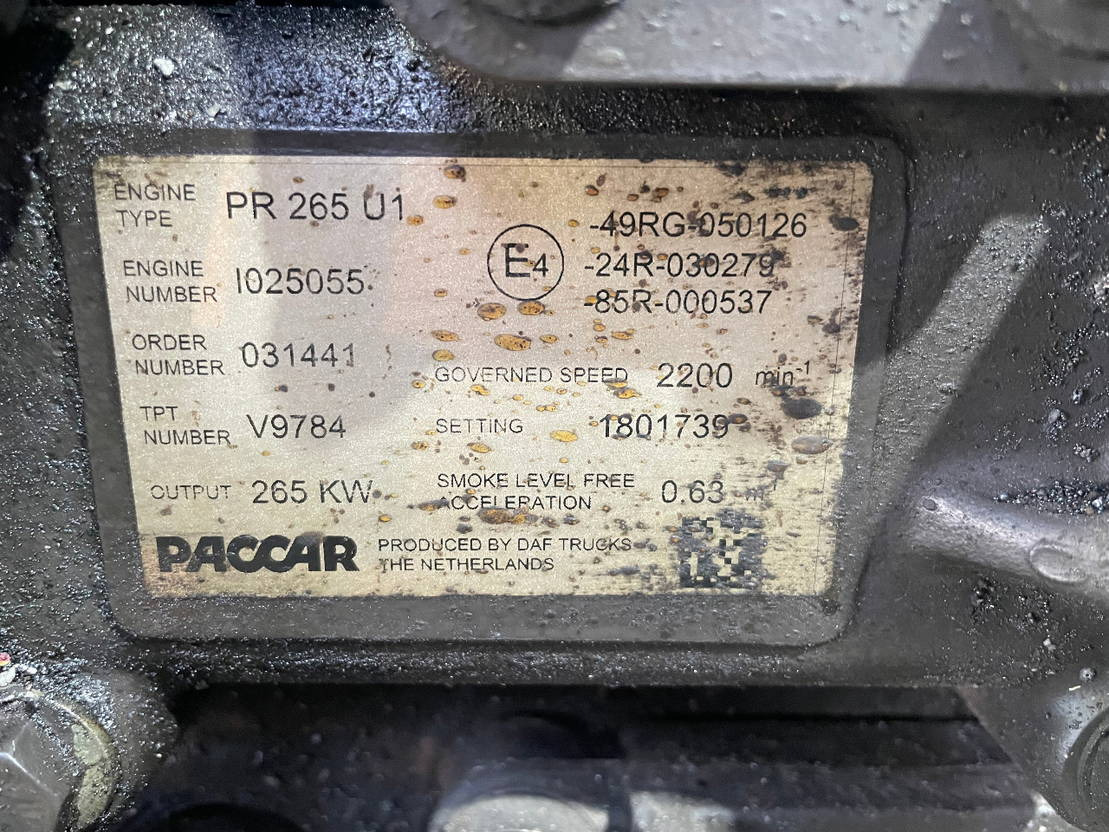 DAF Paccar Motor DAF Solaris PR 265 U1 Urbino 15 Van Hool Temsa 265U1 - Motor voor Bus: afbeelding 2 DAF Paccar Motor DAF Solaris PR 265 U1 Urbino 15 Van Hool Temsa 265U1 - Motor voor Bus: afbeelding 2