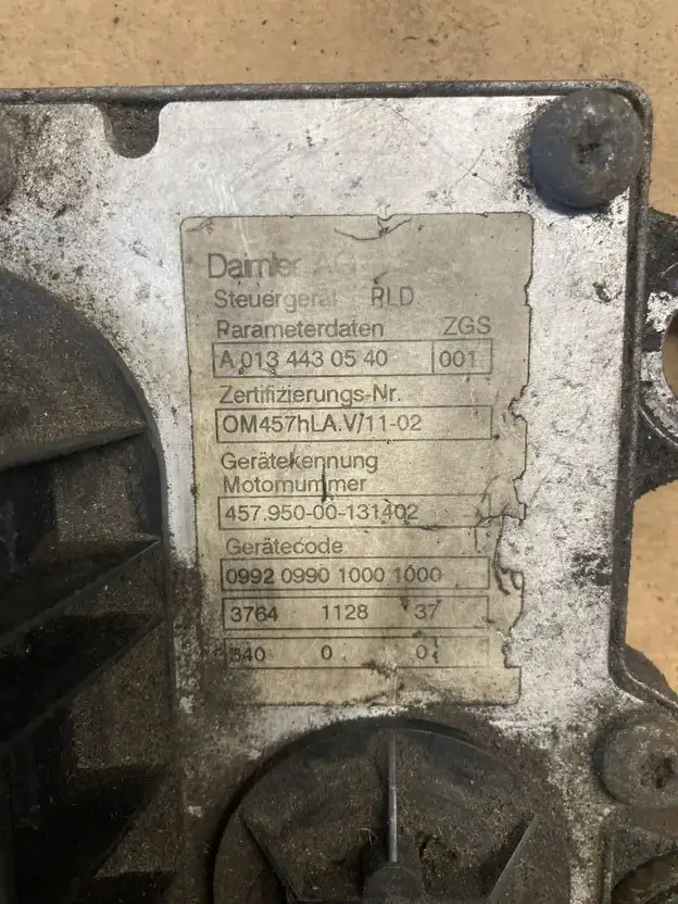 Mercedes-Benz Motorsteuergerät Mercedes OM 457 HLA 457.950 PLD Control Unit OM 4 - ECU voor Vrachtwagen: afbeelding 2 Mercedes-Benz Motorsteuergerät Mercedes OM 457 HLA 457.950 PLD Control Unit OM 4 - ECU voor Vrachtwagen: afbeelding 2