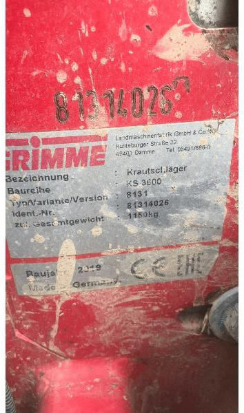 GRIMME KS3600 - Loofklapper: afbeelding 4 GRIMME KS3600 - Loofklapper: afbeelding 4