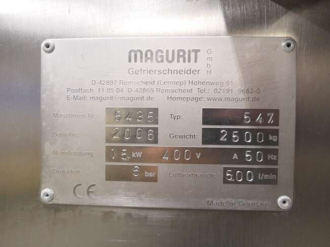 Magurit 3D cutting line for frozen products Unicut 547 - Voedselverwerkende machine: afbeelding 5 Magurit 3D cutting line for frozen products Unicut 547 - Voedselverwerkende machine: afbeelding 5