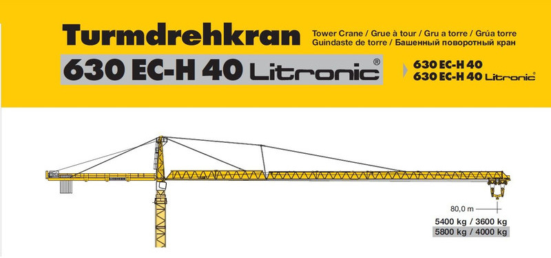Liebherr 630EC-H40 Litronic - Torenkraan: afbeelding 1 Liebherr 630EC-H40 Litronic - Torenkraan: afbeelding 1