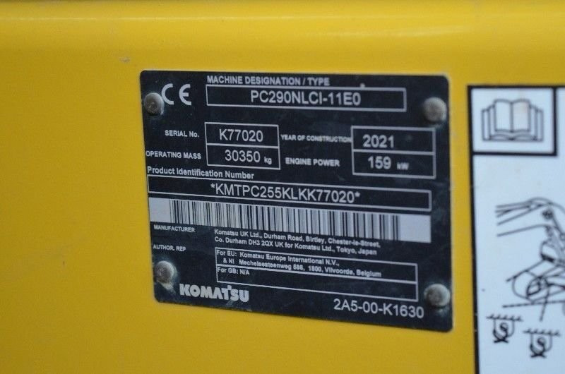 Komatsu PC 290 NLCi - Rupsgraafmachine: afbeelding 5 Komatsu PC 290 NLCi - Rupsgraafmachine: afbeelding 5