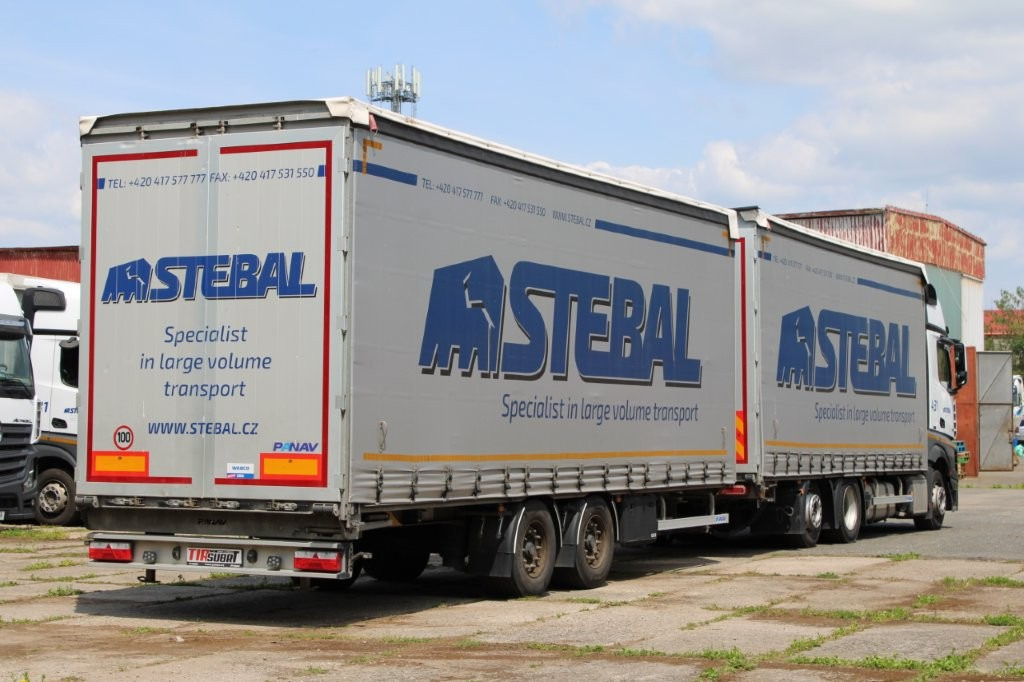 Mercedes-Benz Actros 2542 NAVIGACE + PANAV TVK 18 M (8,20m x 2,4 - Schuifzeilen vrachtwagen, Aanhangwagen met huif: afbeelding 4 Mercedes-Benz Actros 2542 NAVIGACE + PANAV TVK 18 M (8,20m x 2,4 - Schuifzeilen vrachtwagen, Aanhangwagen met huif: afbeelding 4