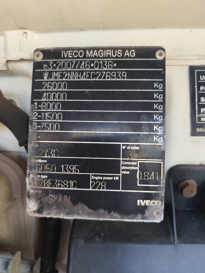 Kraanwagen, Kipper vrachtwagen IVECO STRALIS CUBE 260S31: afbeelding 20