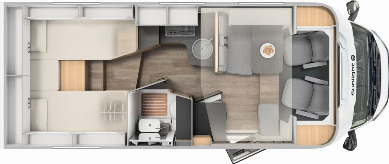 Sunlight T 66S *MJ26* Safety-Paket*LTE-Paket*Markise* - Half integraal camper: afbeelding 2 Sunlight T 66S *MJ26* Safety-Paket*LTE-Paket*Markise* - Half integraal camper: afbeelding 2