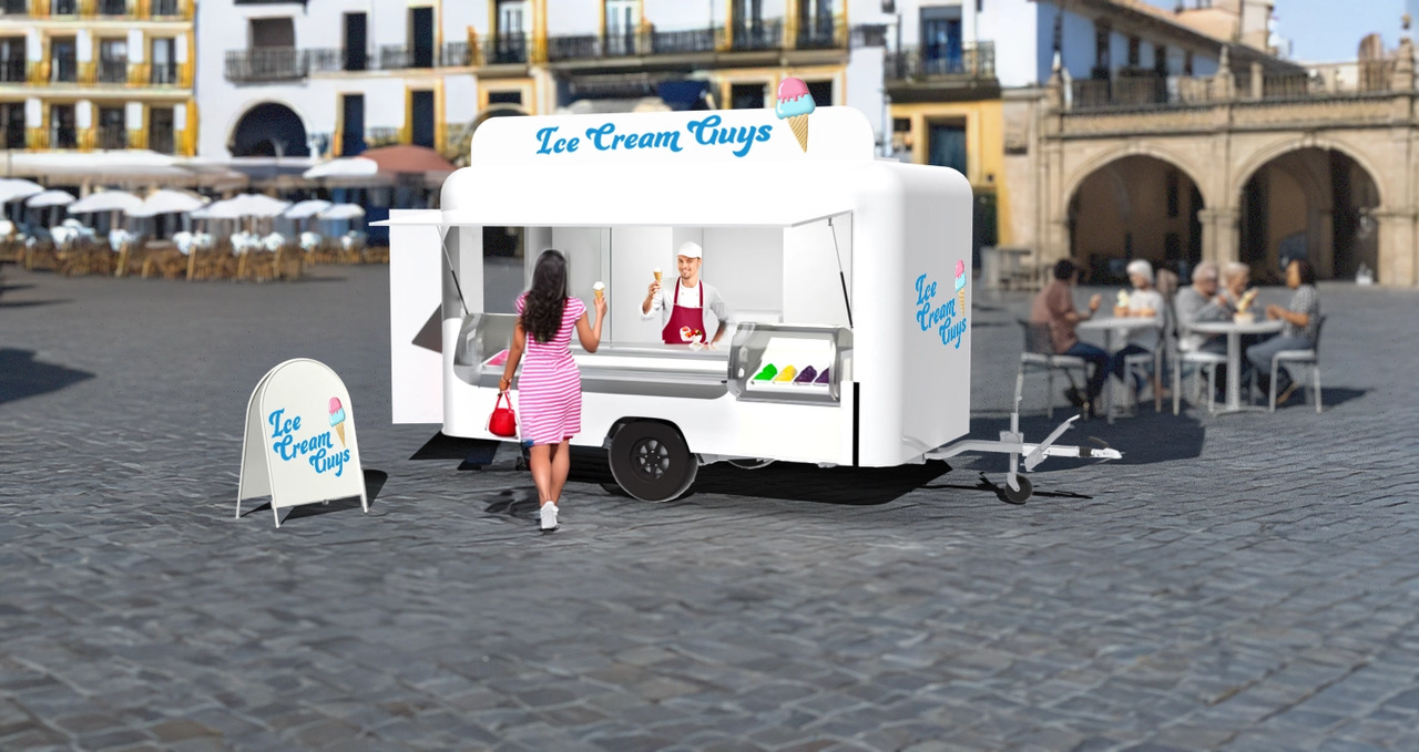 Deli Star Trailer Deli 4000 Ice Cream - EU Standard - Verkoopwagen: afbeelding 1 Deli Star Trailer Deli 4000 Ice Cream - EU Standard - Verkoopwagen: afbeelding 1