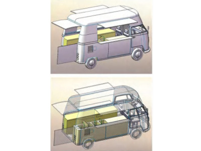 Nieuw Verkoopwagen Deli Star Trailer Retro Minivan HR 4300 Towable - EU Standards: afbeelding 10 Nieuw Verkoopwagen Deli Star Trailer Retro Minivan HR 4300 Towable - EU Standards: afbeelding 10