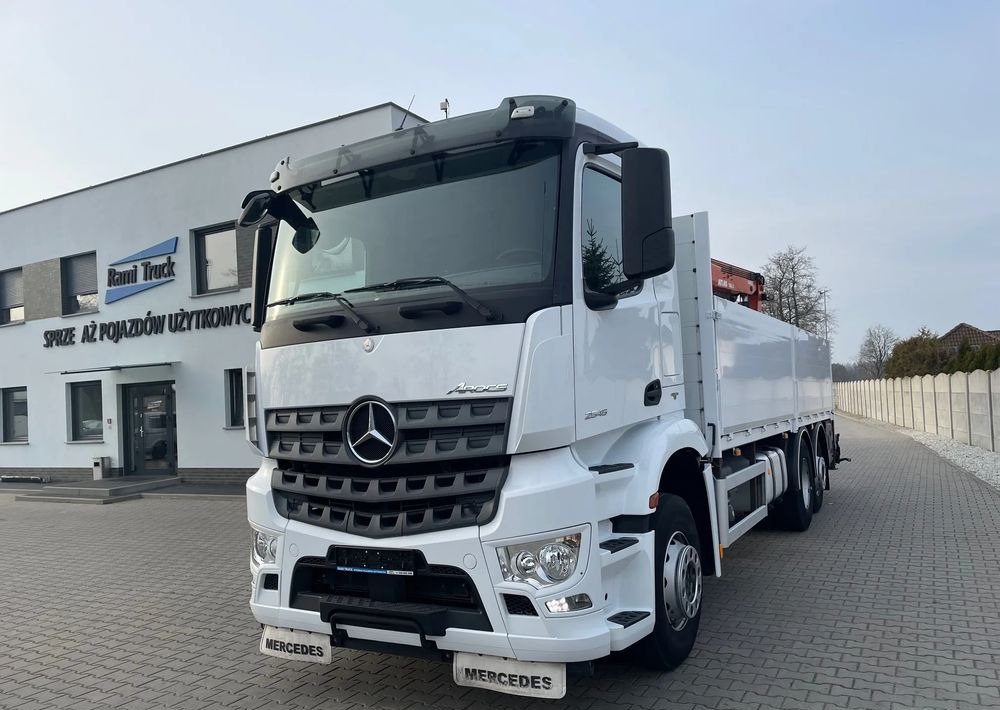 Mercedes-Benz Arocs 2545, HDS ATLAS 186.3 - PILOT - Vrachtwagen met open laadbak, Kraanwagen: afbeelding 1 Mercedes-Benz Arocs 2545, HDS ATLAS 186.3 - PILOT - Vrachtwagen met open laadbak, Kraanwagen: afbeelding 1